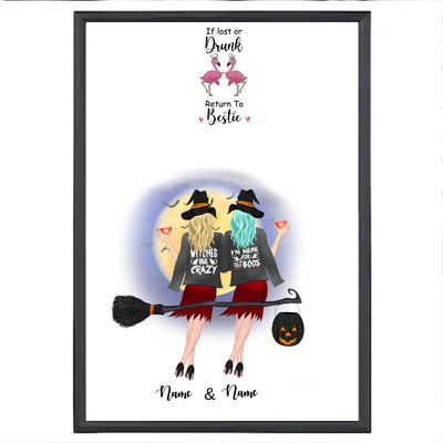 2 Vänner Personlig Halloween affisch