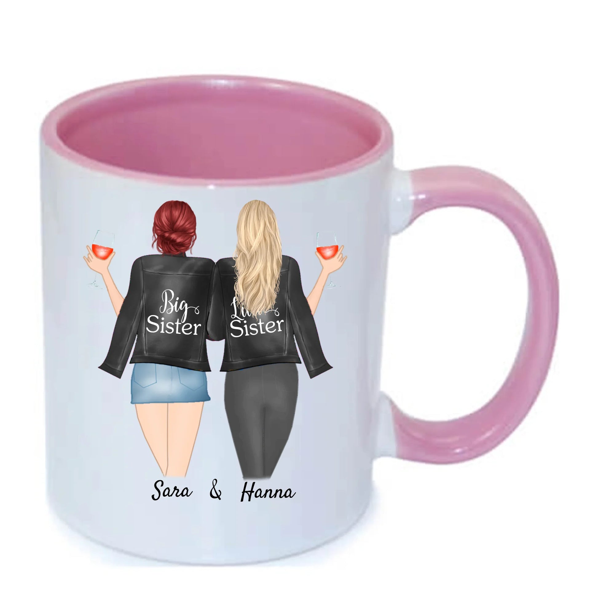 Syster och bästa vän personlig mugg
