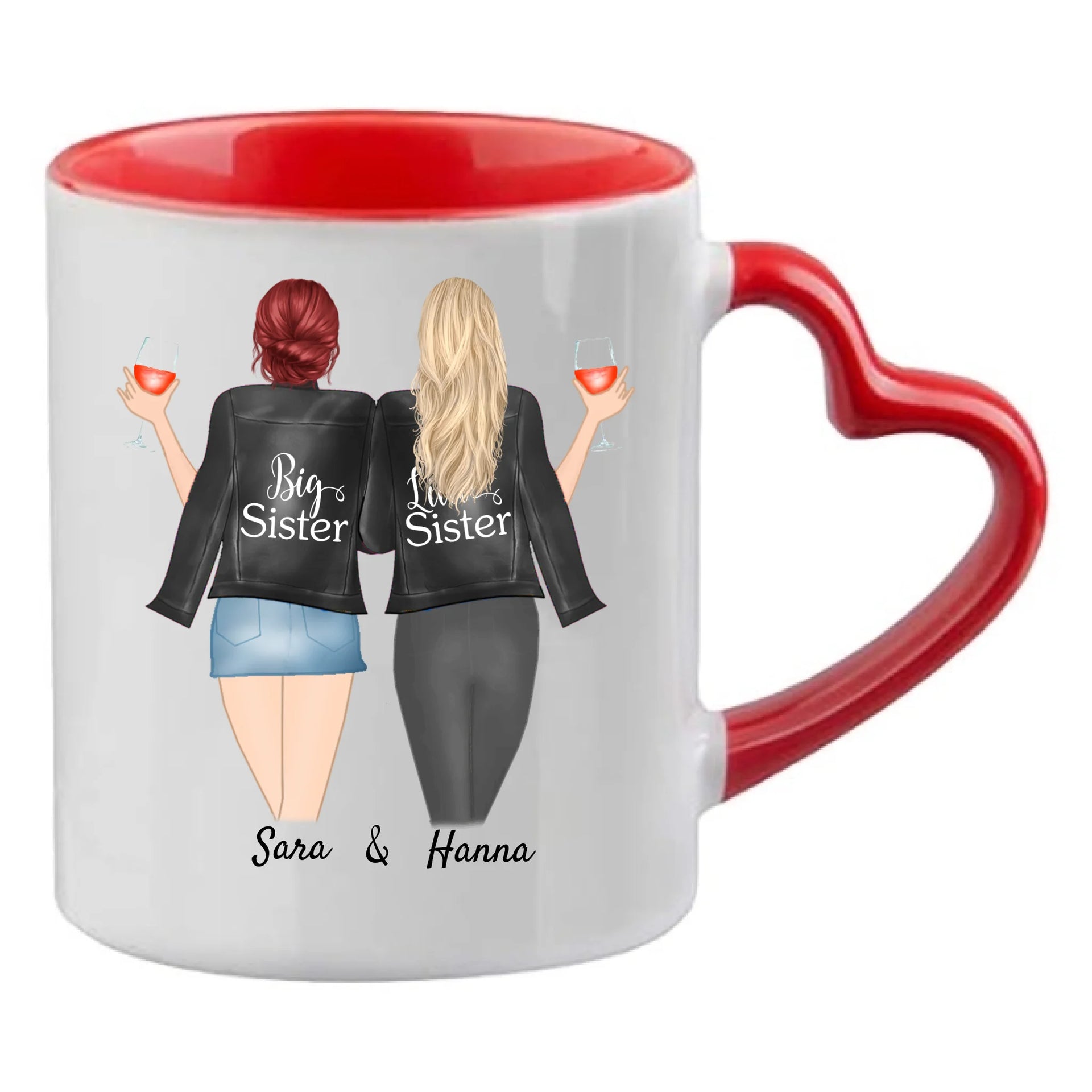 Syster och bästa vän personlig mugg