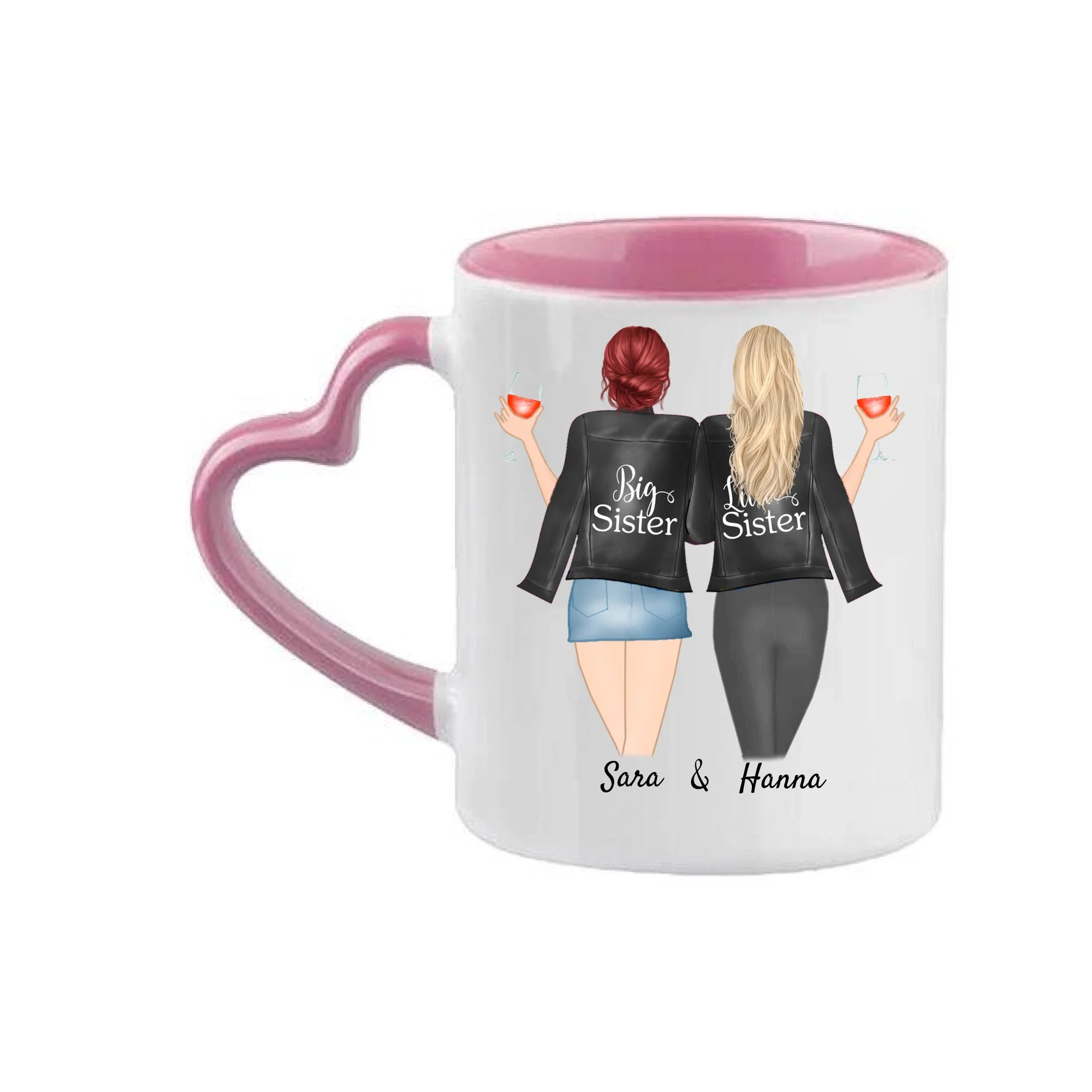Syster och bästa vän personlig mugg