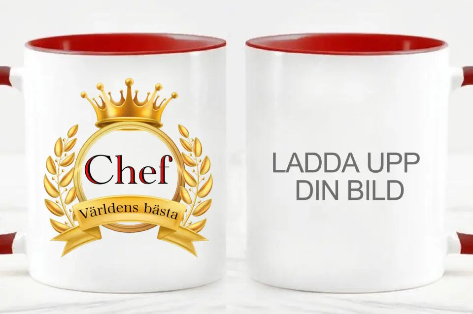 Världens bästa chef  personlig mugg