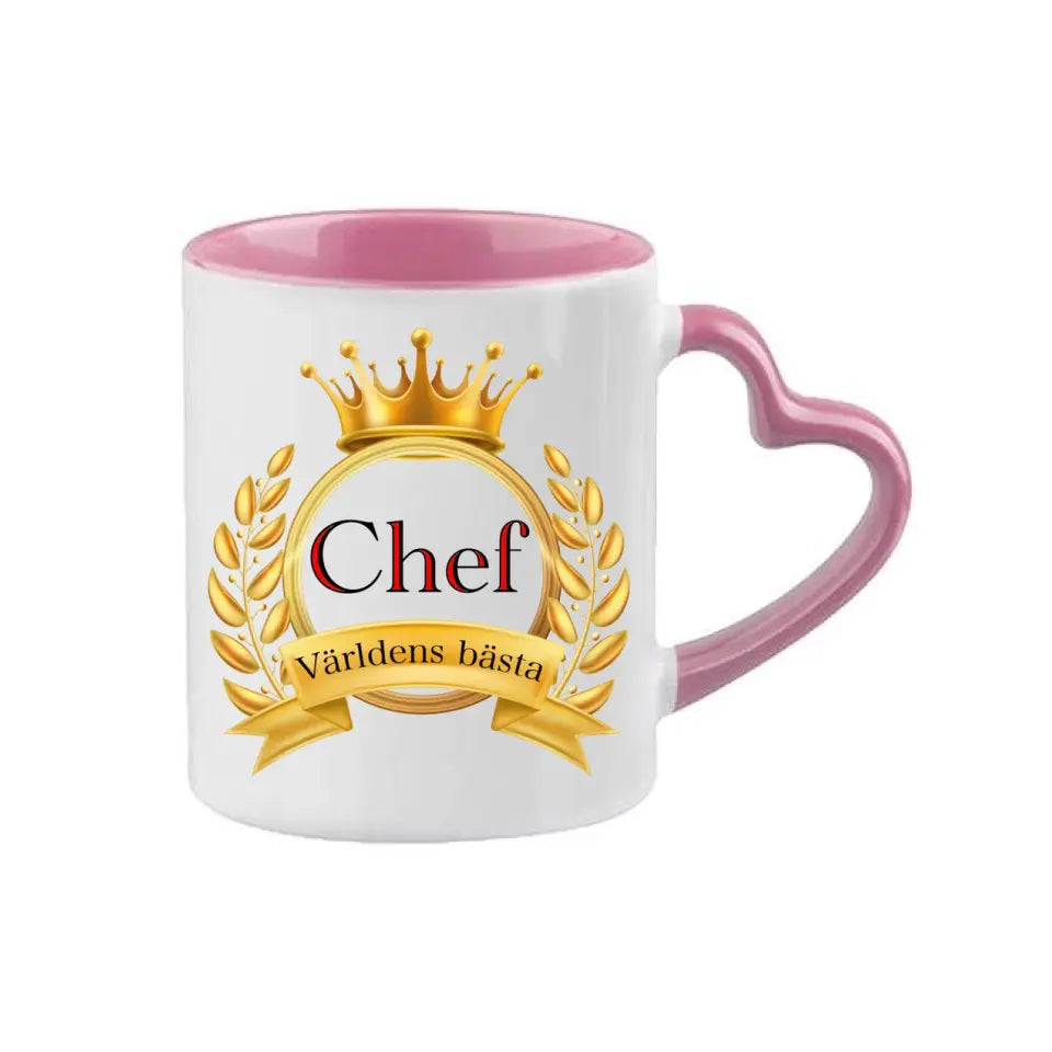 Världens bästa chef  personlig mugg med namn