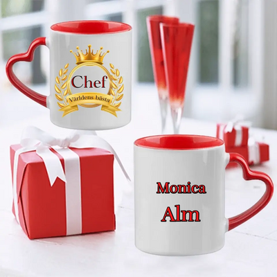 Världens bästa chef  personlig mugg med namn