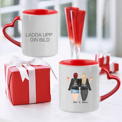 Systrar Personlig foto mugg