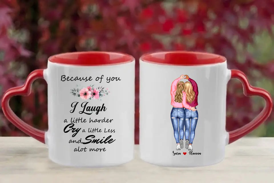 Bästa vän personlig mugg
 upp till 6 vänner