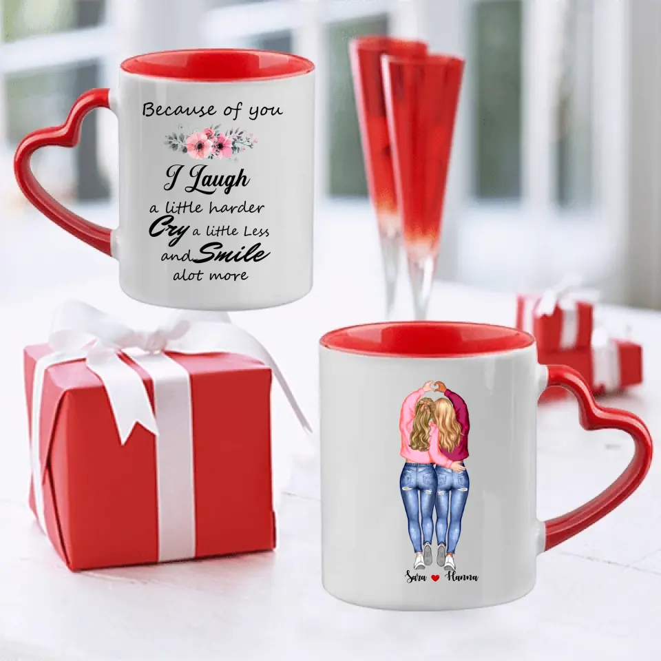 Bästa vän personlig mugg
 upp till 6 vänner