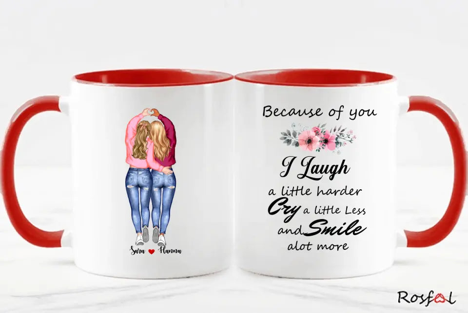 Bästa vän personlig mugg
 upp till 6 vänner