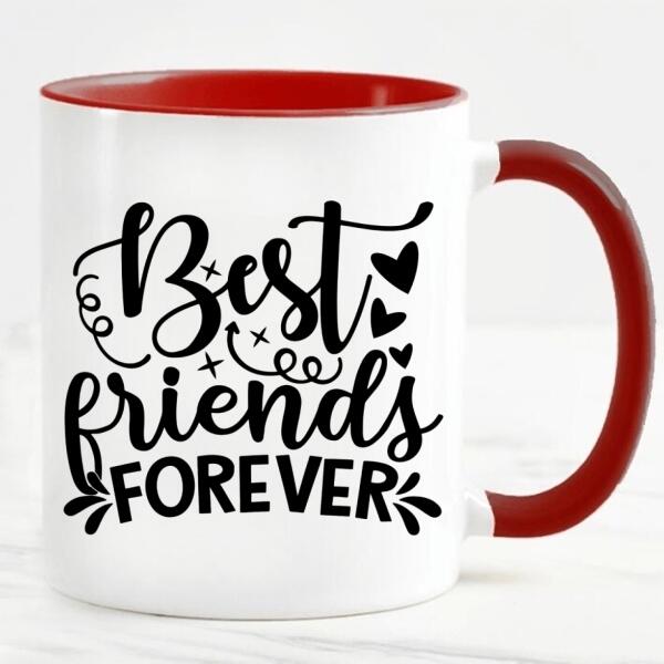 Upp till 7 Systrar och Bästa vänner personlig mugg