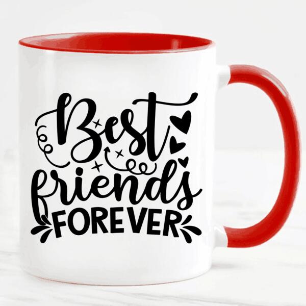 Upp till 7 Systrar och Bästa vänner personlig mugg