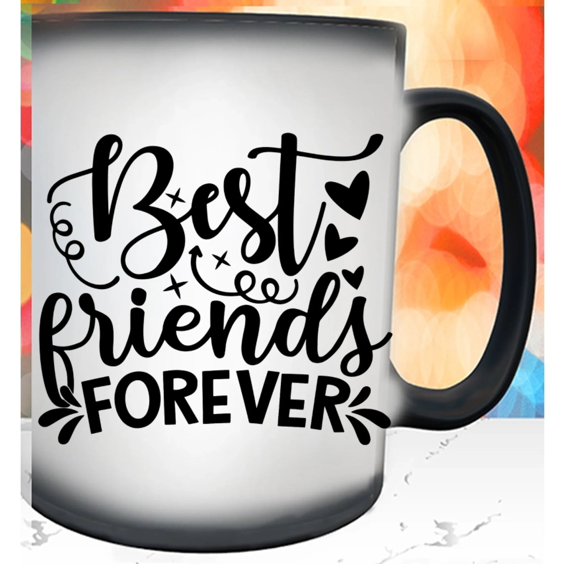 Upp till 7 Systrar och Bästa vänner personlig mugg