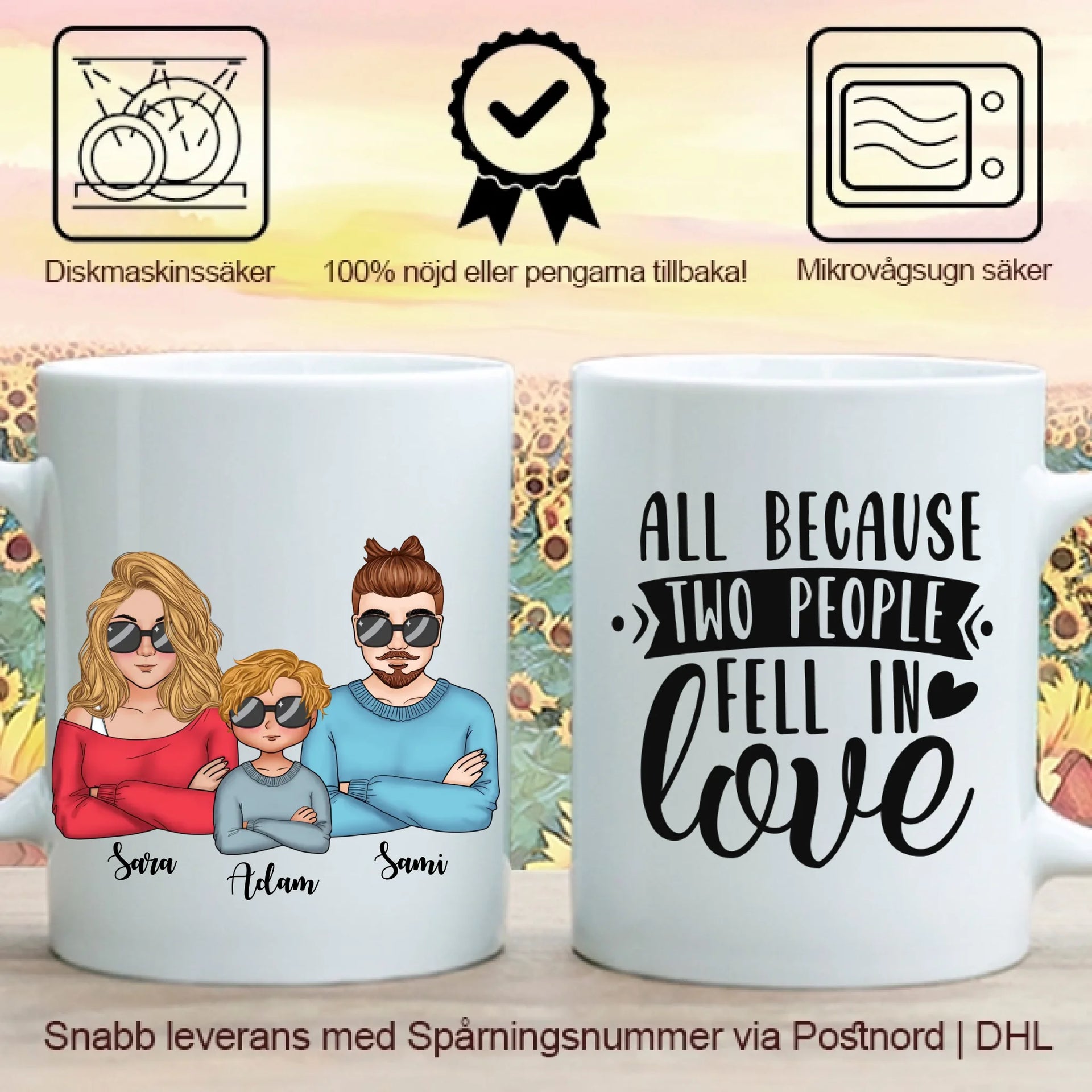 Familj personlig mugg