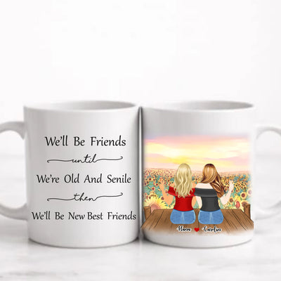 3 Bästa vänner personlig mugg