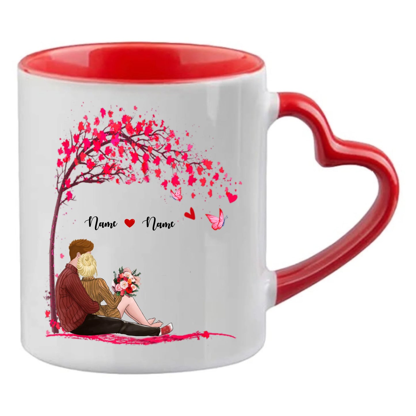 Kärlek personlig mugg.
love tree