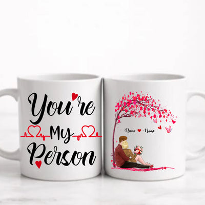 Kärlek personlig mugg.
love tree