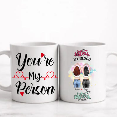 Personlig mugg-Sisters by heart