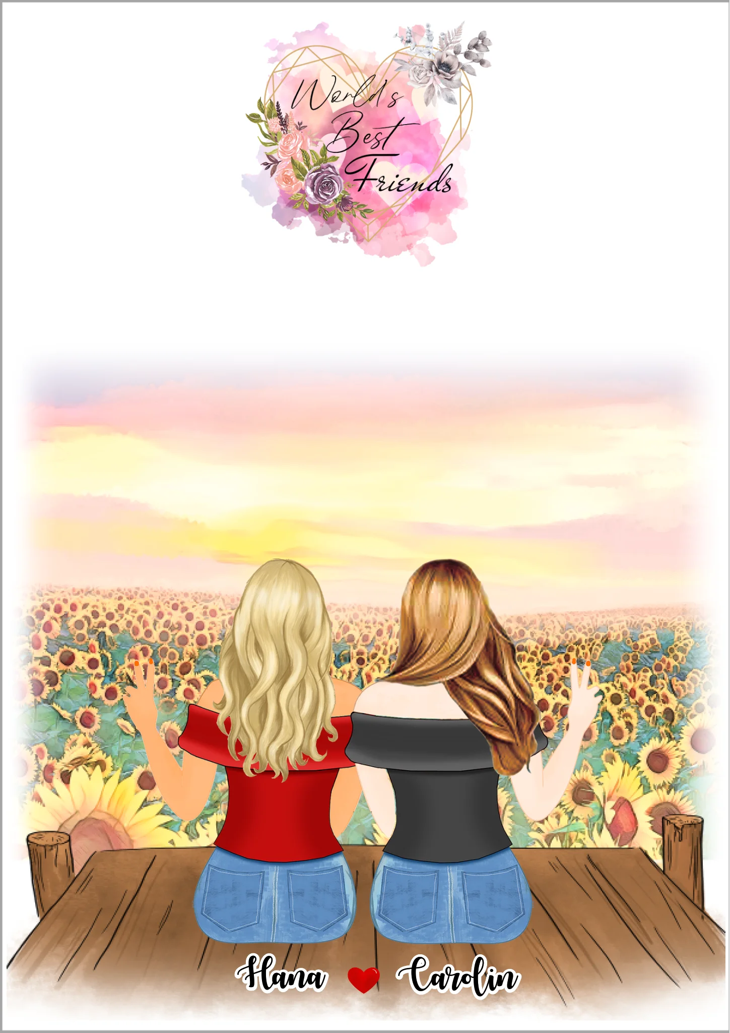 3 Systrar personlig affisch