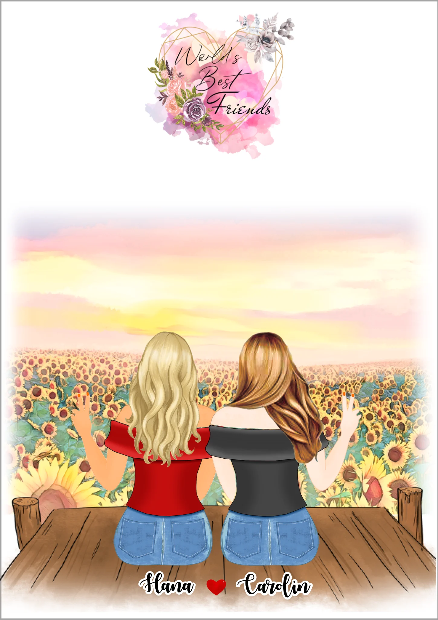 3 Systrar personlig affisch