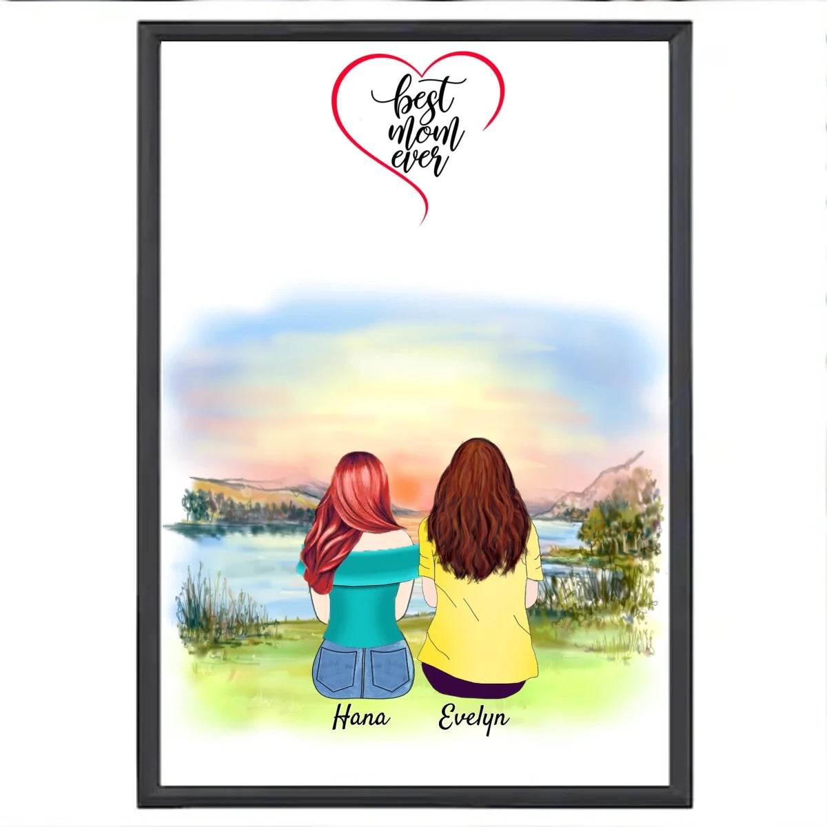 Mamma personlig poster - GÅVA TRYCK