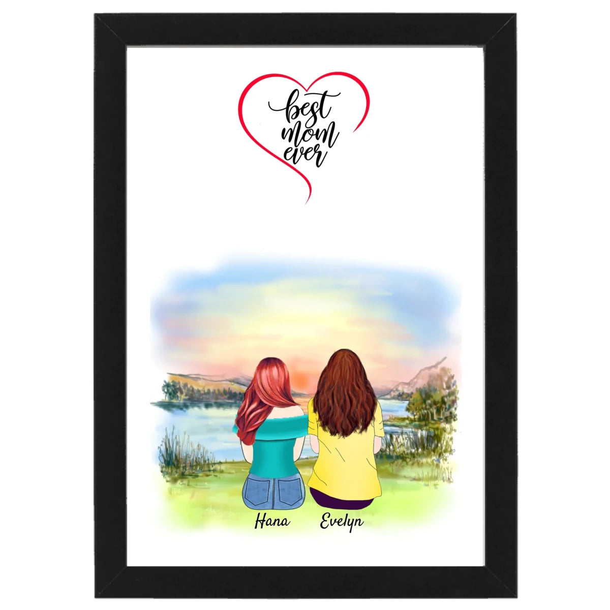 Mamma personlig poster - GÅVA TRYCK
