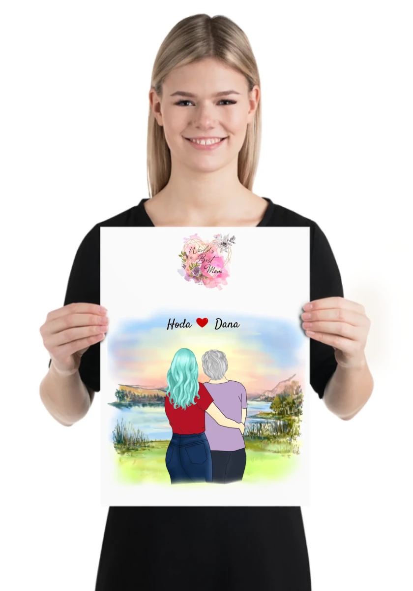 Bästa mamma affisch - GÅVA TRYCK