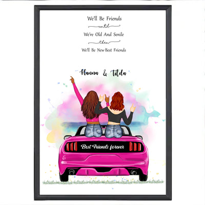 Personlig affisch 2 vänner