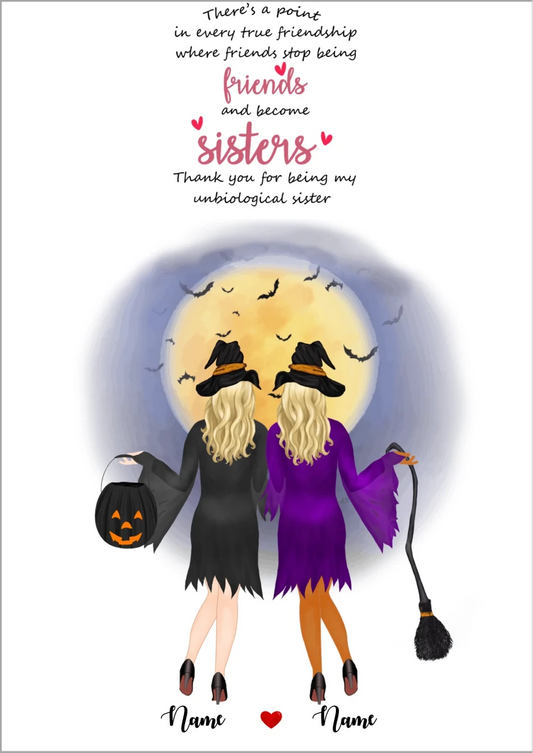 2 vänner poster - GÅVA TRYCK