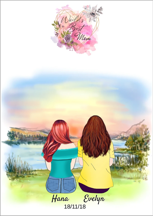 Mor & Dotter poster - GÅVA TRYCK