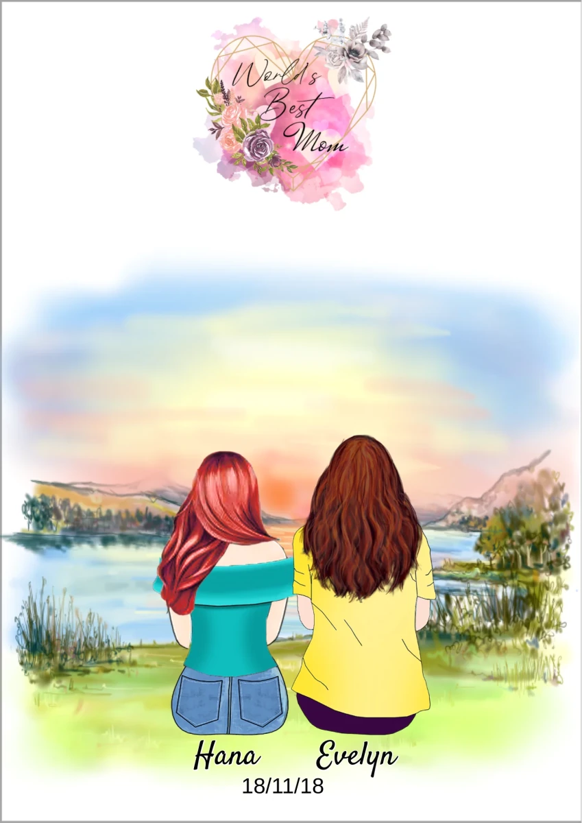Mor & Dotter poster - GÅVA TRYCK