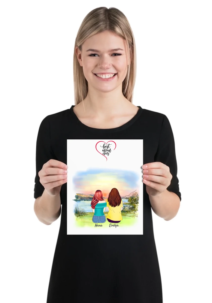 Mor & Dotter poster - GÅVA TRYCK