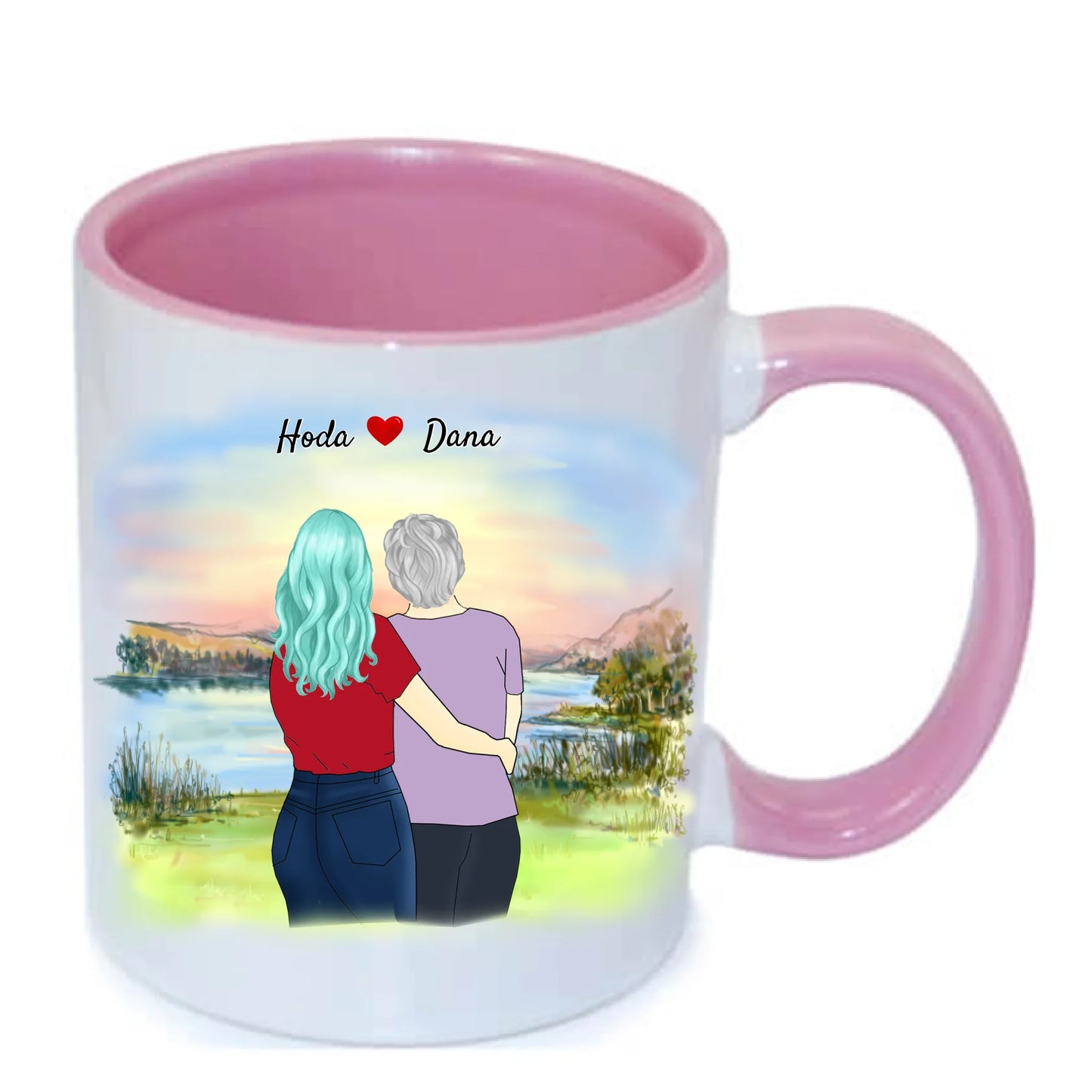 Mamma och dotter mugg