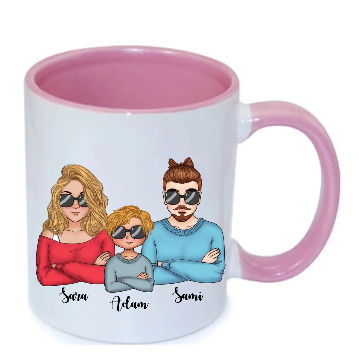Familj personlig mugg