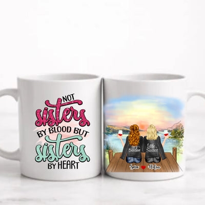 Upp till 7 Systrar och Bästa vänner personlig mugg