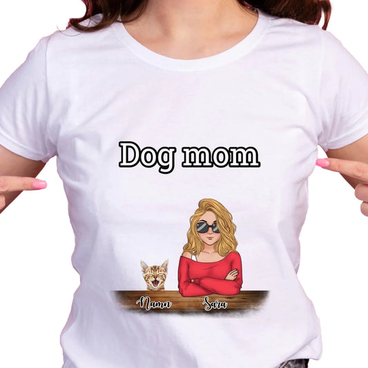 Husdjur mamma T-shirt - GÅVA TRYCK