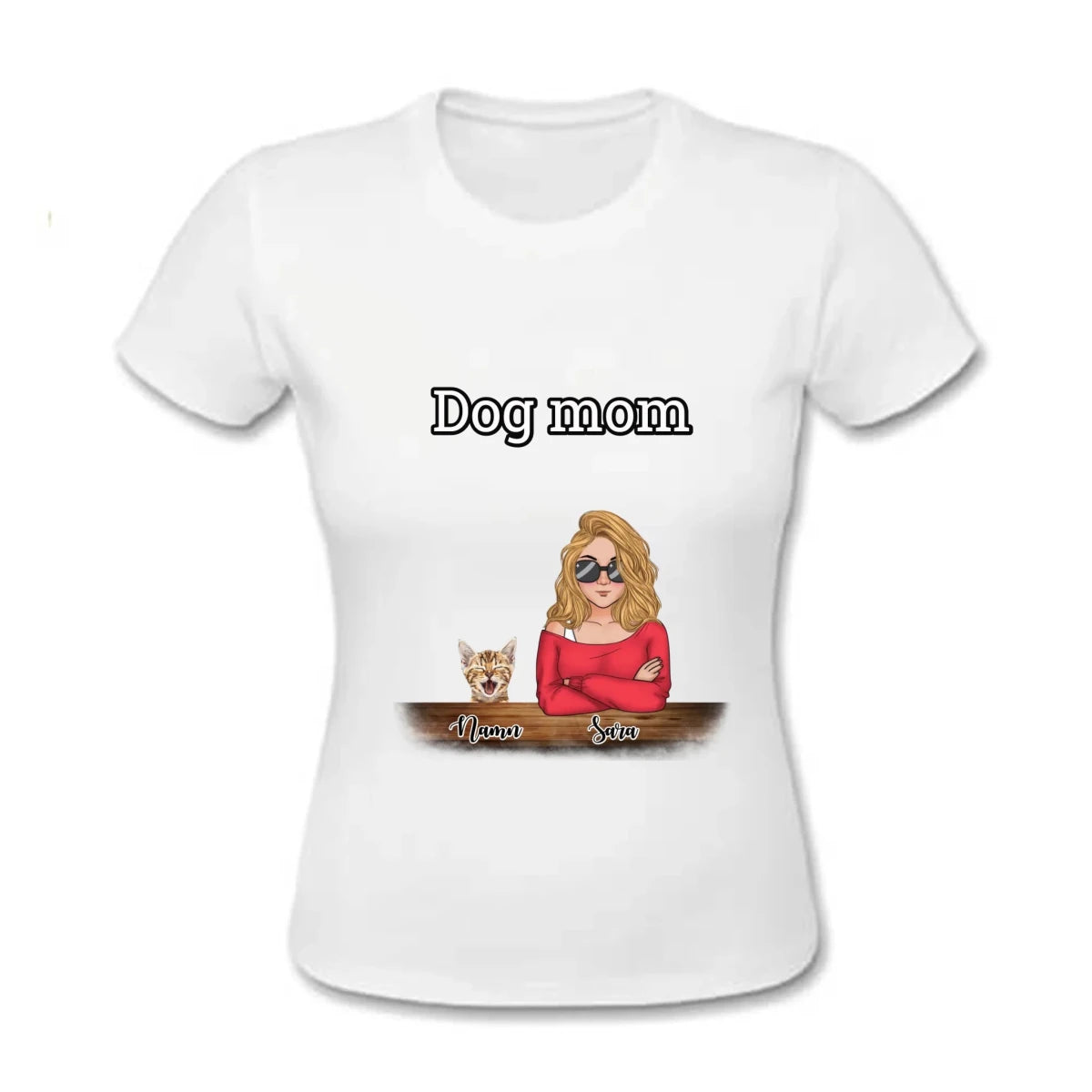 Husdjur mamma T-shirt - GÅVA TRYCK