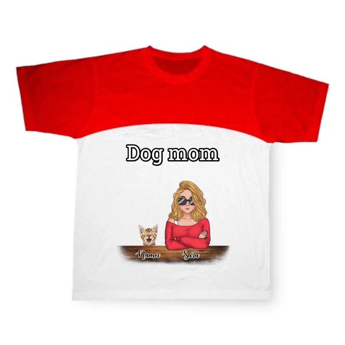 Husdjur mamma T-shirt - GÅVA TRYCK