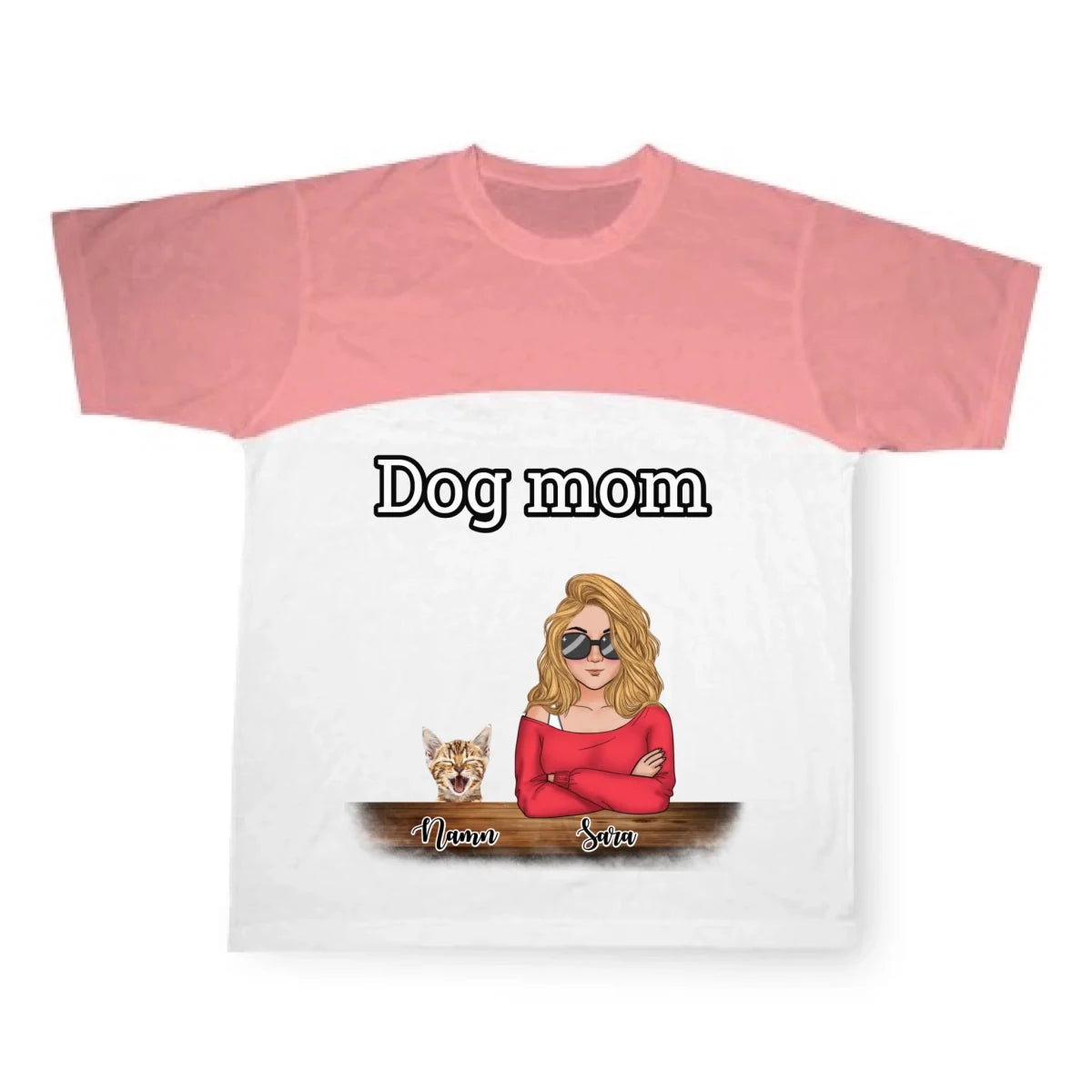 Husdjur mamma T-shirt - GÅVA TRYCK