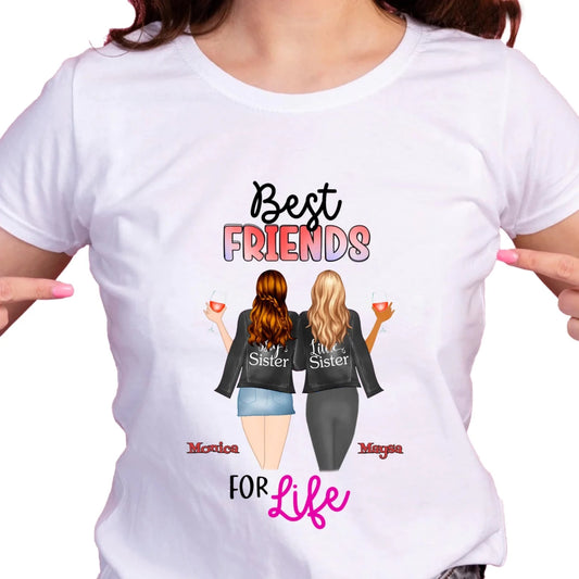 Bästa vän personlig T-Shirt - GÅVA TRYCK