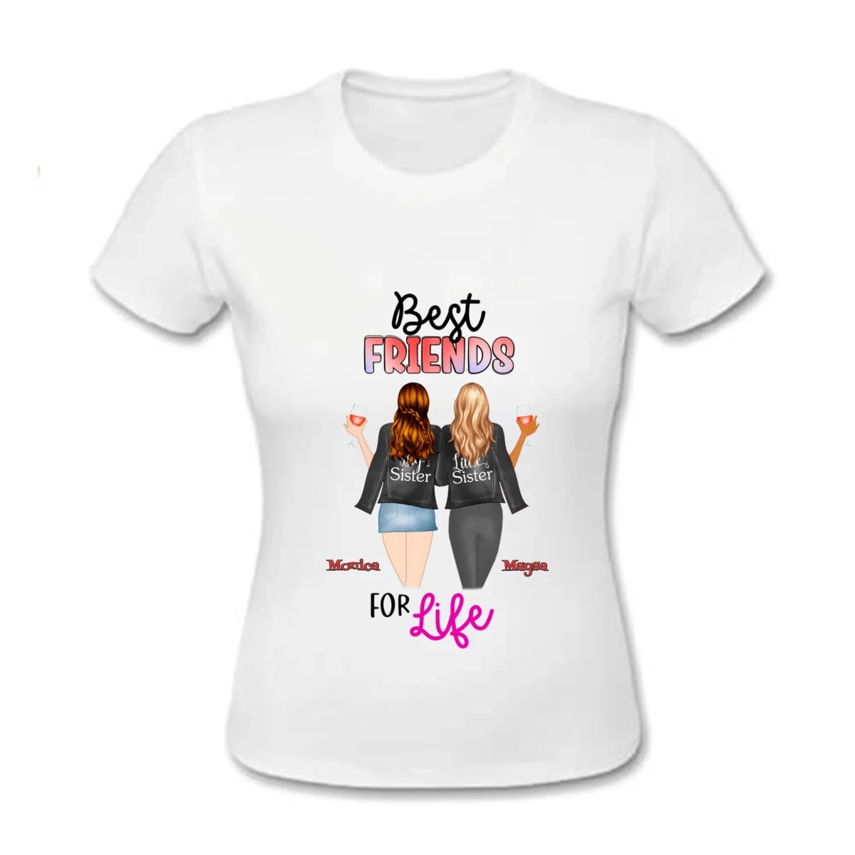 Bästa vän personlig T-Shirt - GÅVA TRYCK