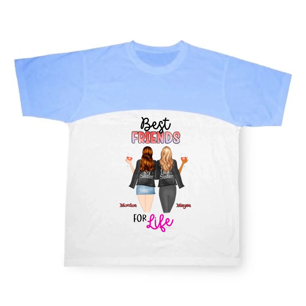 Bästa vän personlig T-Shirt - GÅVA TRYCK