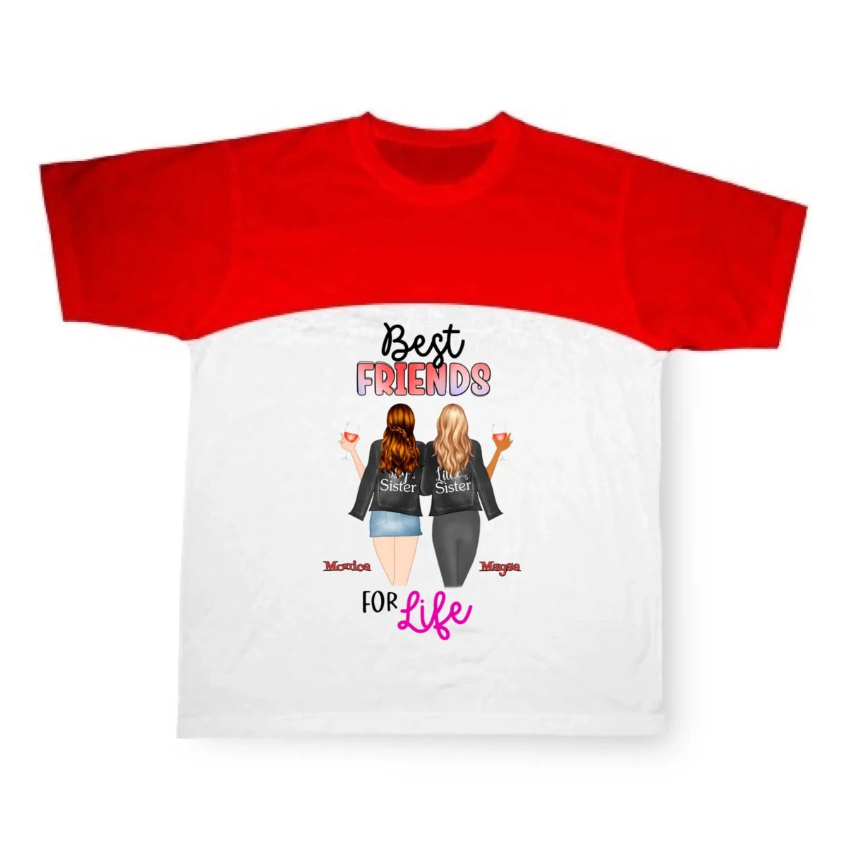 Bästa vän personlig T-Shirt - GÅVA TRYCK