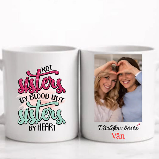 Världens bästa vän  personlig mugg med foto och citat