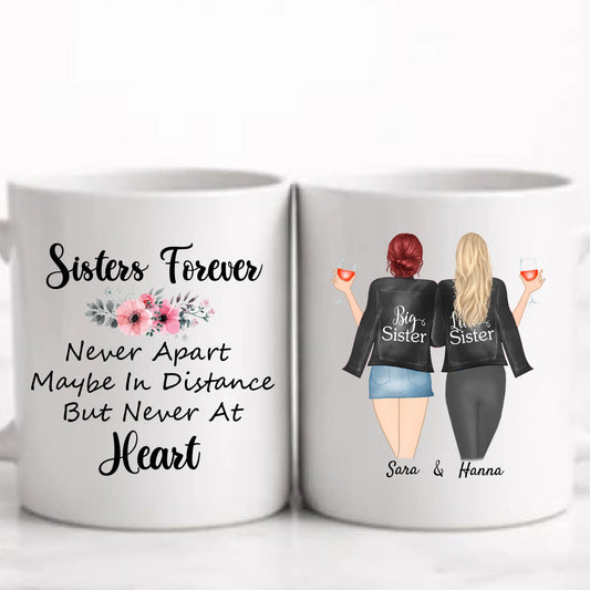 2 eller 3 Systrar och bästa vänner Personliga muggar.