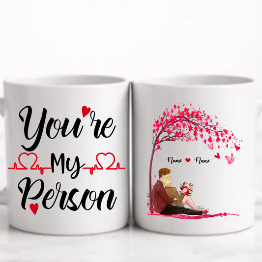 Kärlek personlig mugg.
love tree