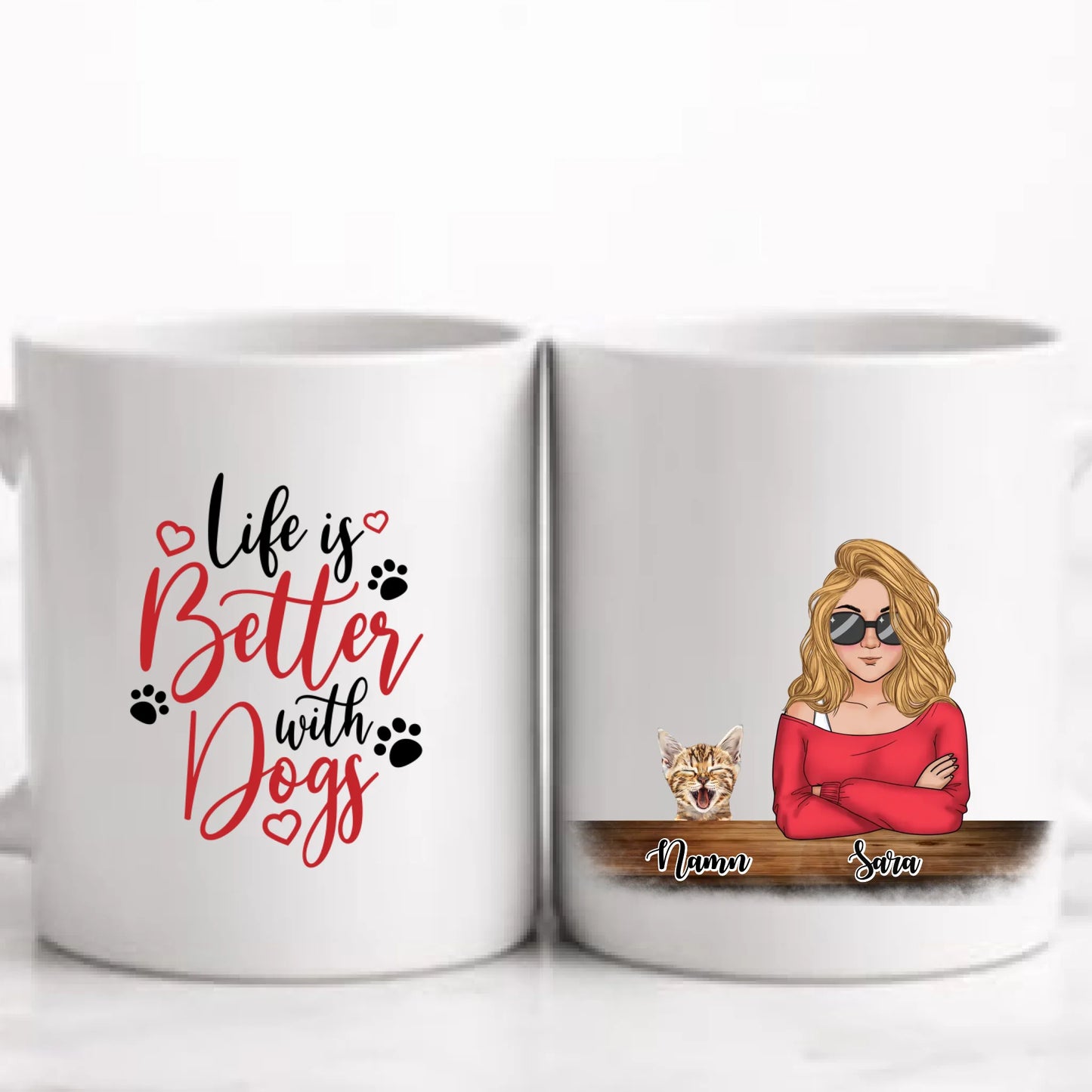 Husdjur mamma personlig mugg