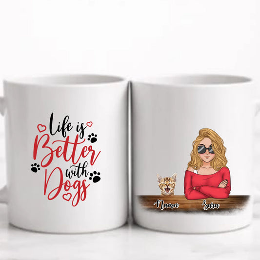 Husdjur mamma personlig mugg