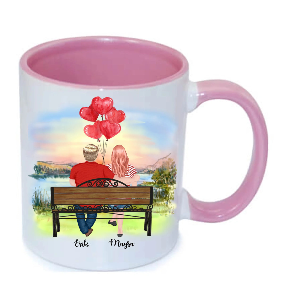 Alla hjärtans dag personlig mugg.