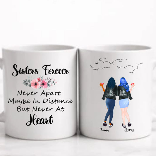 Upp till 5 Syster och bästa vän presentmugg.