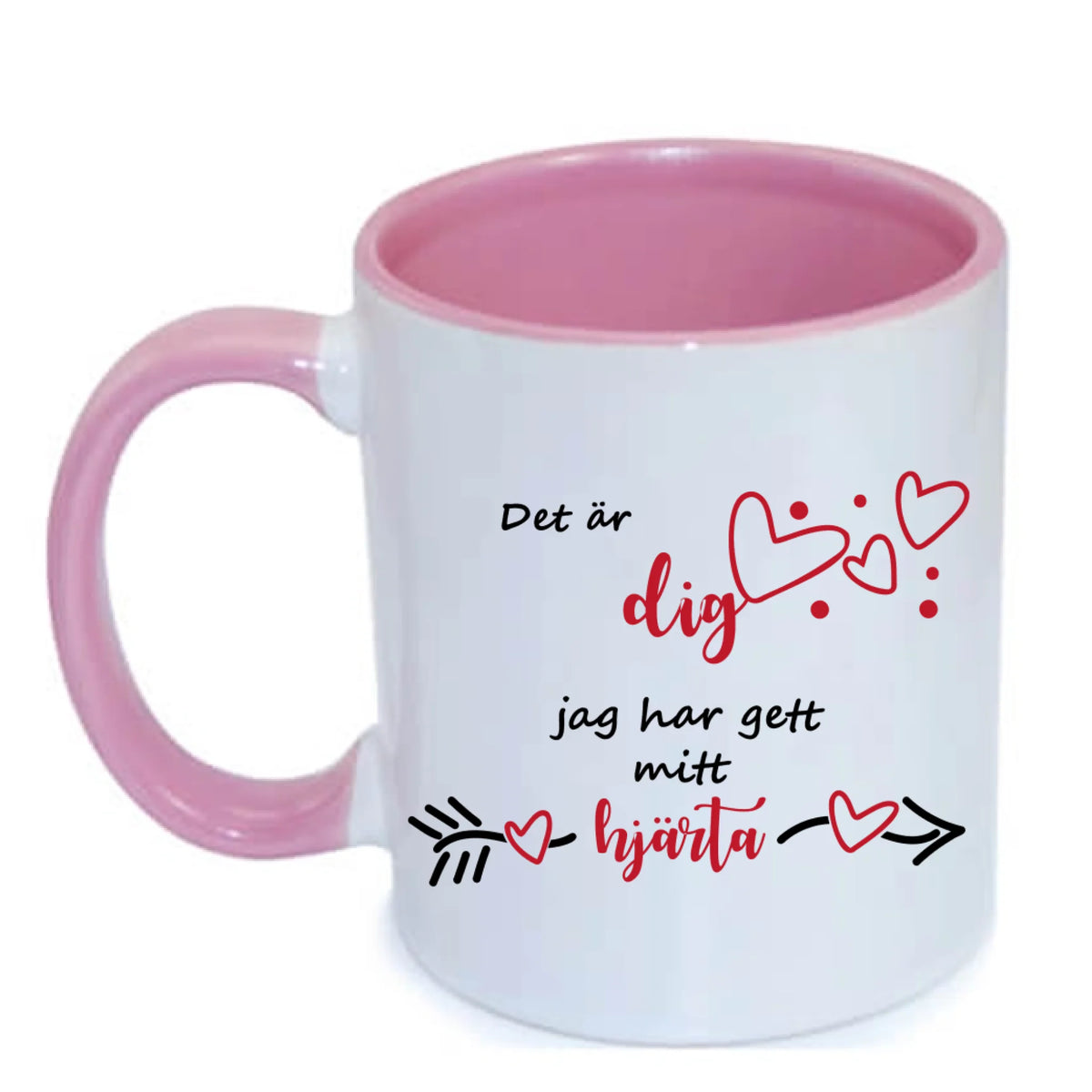 Kärlek personlig mugg solnedgång