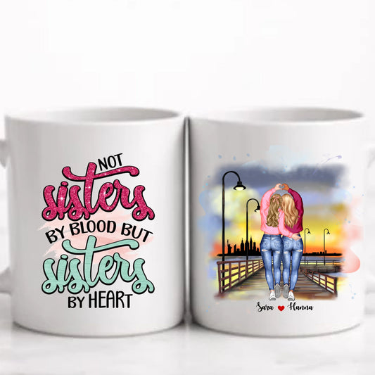 Systrar under stadens ljus, bff personlig mugg