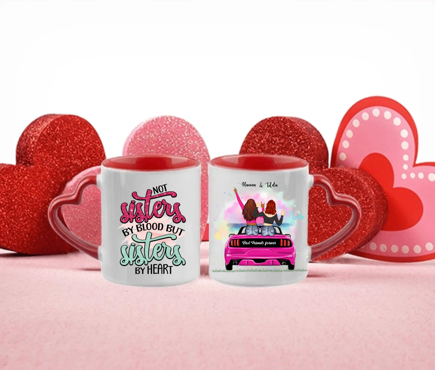 2 upp till 5 vänner personlig mugg / bildesign
